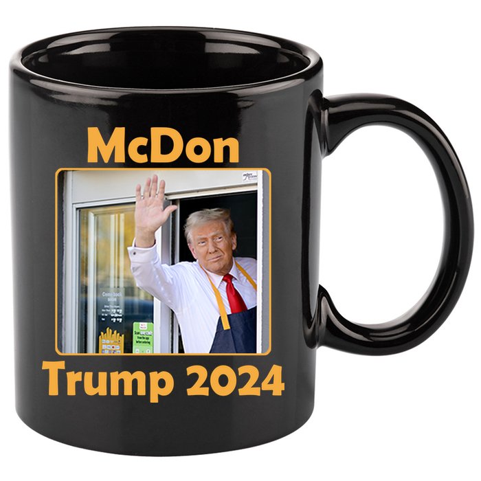 Mcdon Donald Trump 2024 Election 11oz C Handle Ceramic Mug