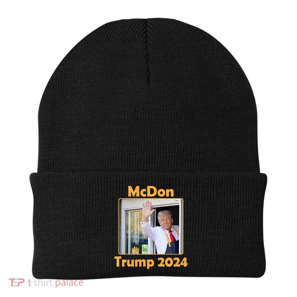 Mcdon Donald Trump 2024 Election Knit Cap Winter Beanie