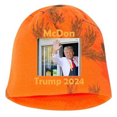 Mcdon Donald Trump 2024 Election Kati - Camo Knit Beanie