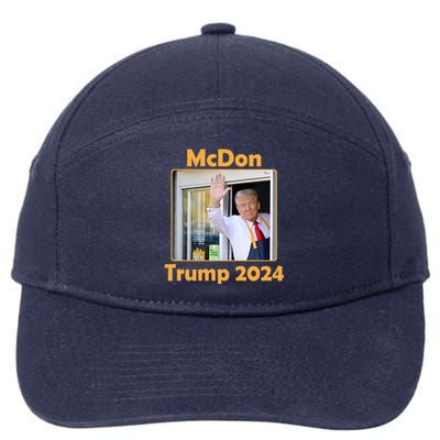 Mcdon Donald Trump 2024 Election 7-Panel Snapback Hat