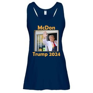 Mcdon Donald Trump 2024 Election Ladies Essential Flowy Tank