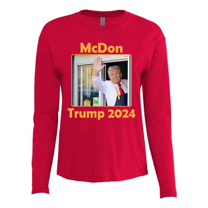 Mcdon Donald Trump 2024 Election Womens Cotton Relaxed Long Sleeve T-Shirt