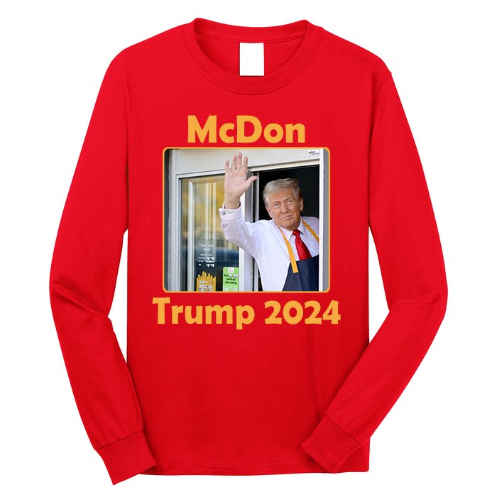 Mcdon Donald Trump 2024 Election Long Sleeve Shirt