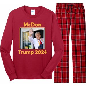 Mcdon Donald Trump 2024 Election Long Sleeve Pajama Set