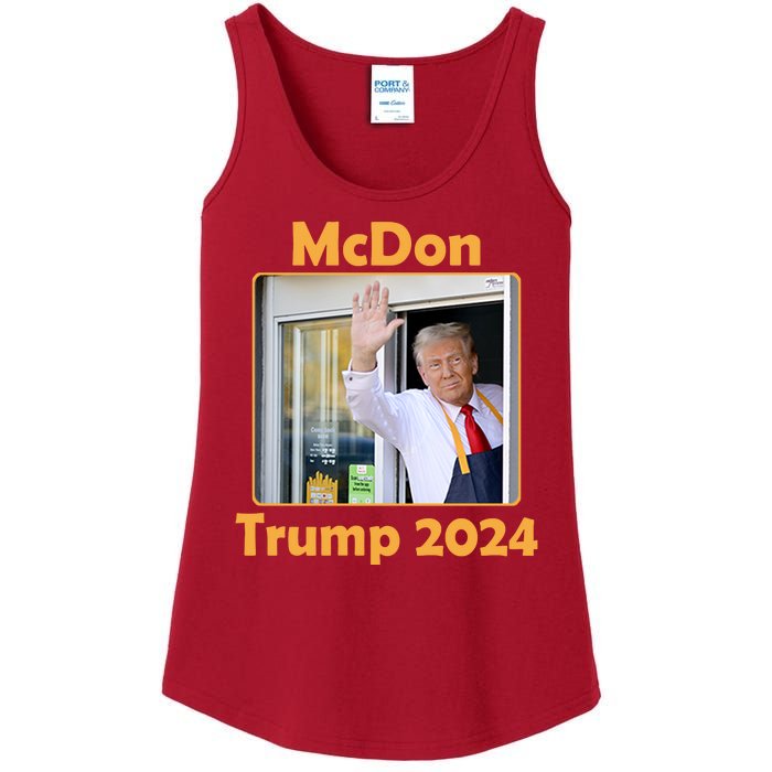 Mcdon Donald Trump 2024 Election Ladies Essential Tank