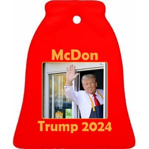 Mcdon Donald Trump 2024 Election Ceramic Bell Ornament