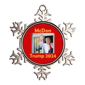 Mcdon Donald Trump 2024 Election Metallic Star Ornament