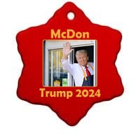 Mcdon Donald Trump 2024 Election Ceramic Star Ornament