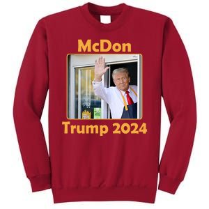 Mcdon Donald Trump 2024 Election Tall Sweatshirt