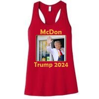 Mcdon Donald Trump 2024 Election Women's Racerback Tank