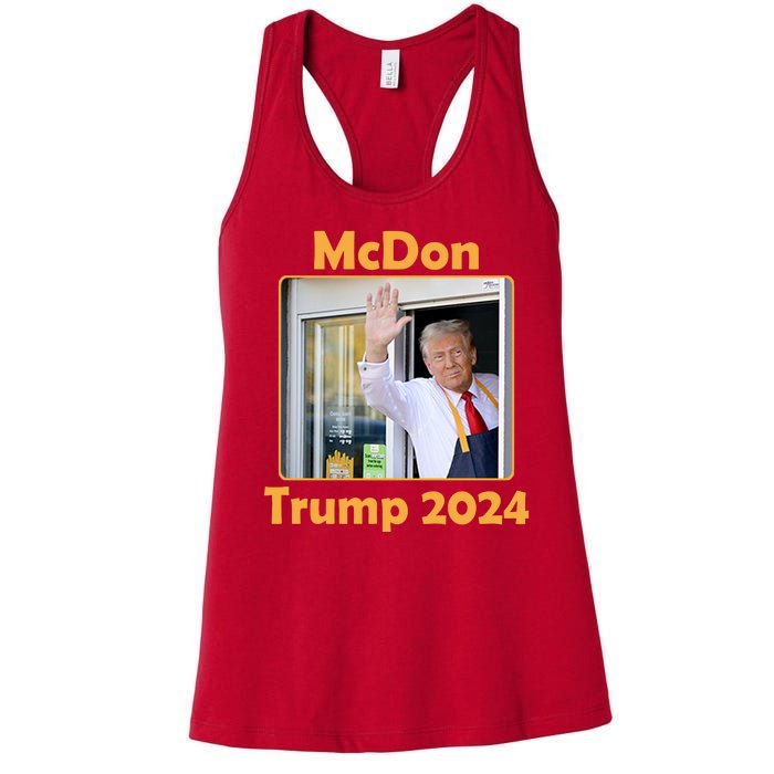 Mcdon Donald Trump 2024 Election Women's Racerback Tank