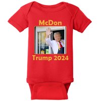 Mcdon Donald Trump 2024 Election Baby Bodysuit