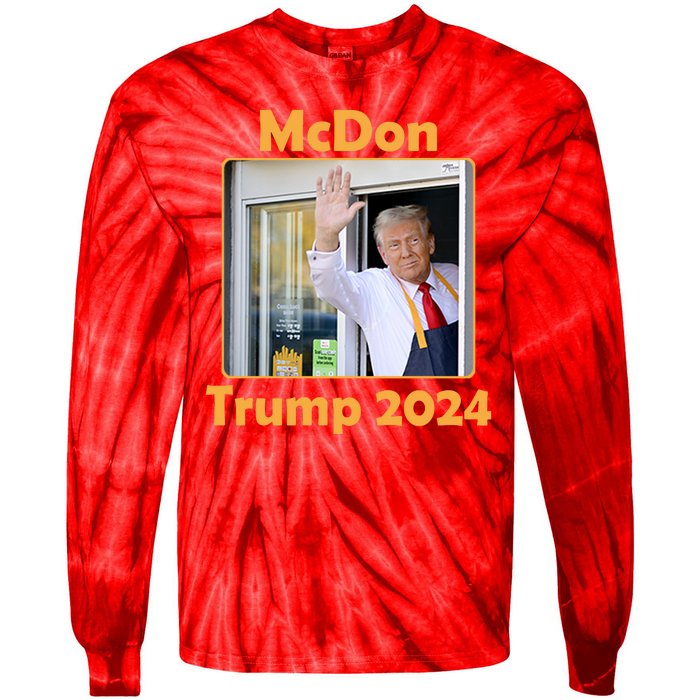 Mcdon Donald Trump 2024 Election Tie-Dye Long Sleeve Shirt