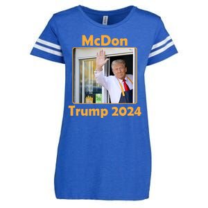 Mcdon Donald Trump 2024 Election Enza Ladies Jersey Football T-Shirt