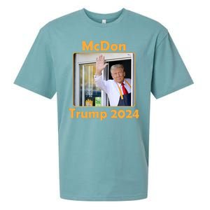 Mcdon Donald Trump 2024 Election Sueded Cloud Jersey T-Shirt