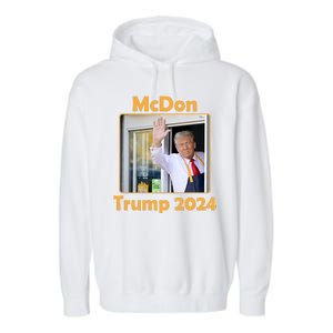 Mcdon Donald Trump 2024 Election Garment-Dyed Fleece Hoodie