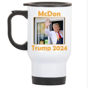 Mcdon Donald Trump 2024 Election Stainless Steel Travel Mug