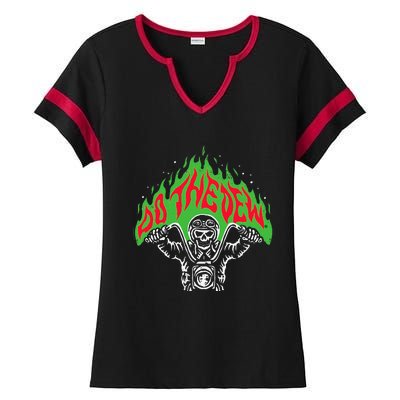 Mtn Dew Throttle Up Out Of Hell Ladies Halftime Notch Neck Tee