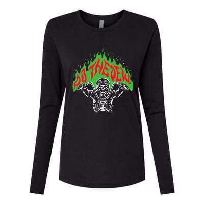 Mtn Dew Throttle Up Out Of Hell Womens Cotton Relaxed Long Sleeve T-Shirt