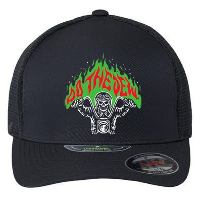 Mtn Dew Throttle Up Out Of Hell Flexfit Unipanel Trucker Cap