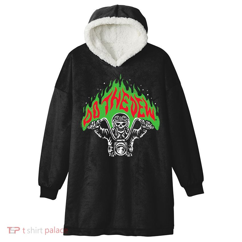 Mtn Dew Throttle Up Out Of Hell Hooded Wearable Blanket