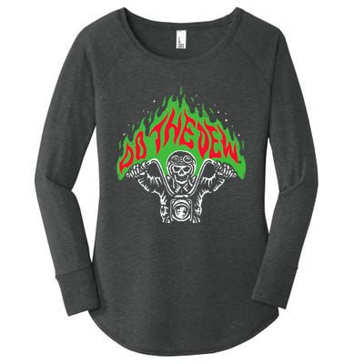 Mtn Dew Throttle Up Out Of Hell Women's Perfect Tri Tunic Long Sleeve Shirt