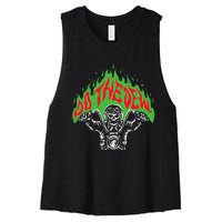 Mtn Dew Throttle Up Out Of Hell Women's Racerback Cropped Tank