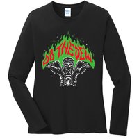 Mtn Dew Throttle Up Out Of Hell Ladies Long Sleeve Shirt