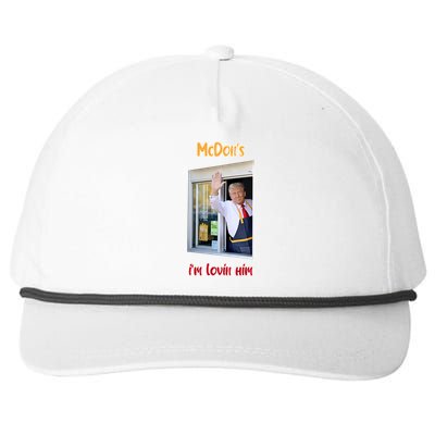 Mcdon Donald Trump IM Lovin Him Snapback Five-Panel Rope Hat