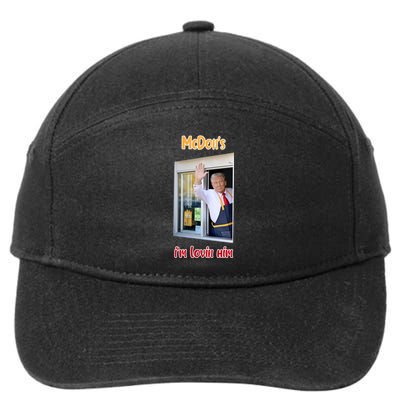 Mcdon Donald Trump IM Lovin Him 7-Panel Snapback Hat