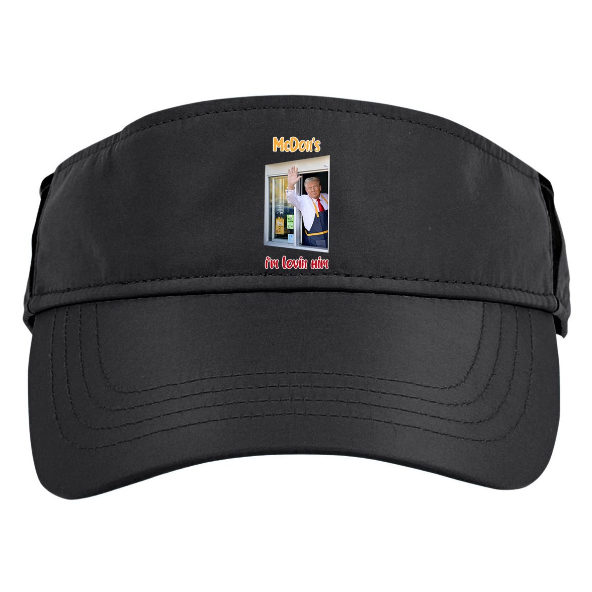 Mcdon Donald Trump IM Lovin Him Adult Drive Performance Visor