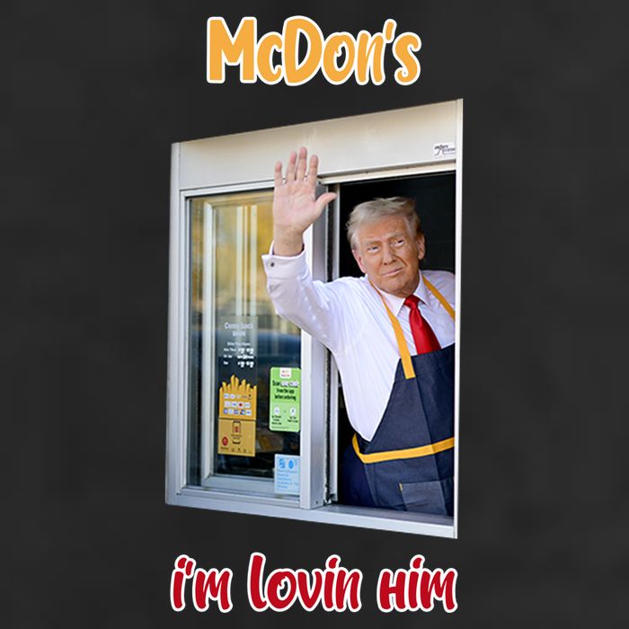 Mcdon Donald Trump IM Lovin Him Adult Drive Performance Visor