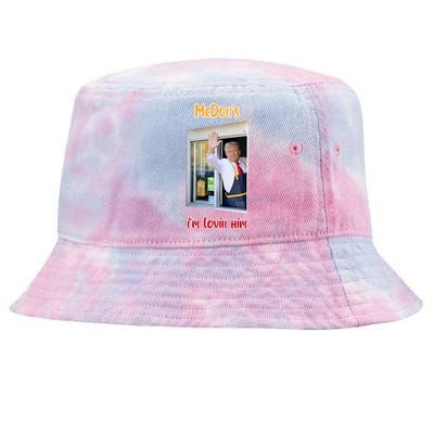 Mcdon Donald Trump IM Lovin Him Tie-Dyed Bucket Hat