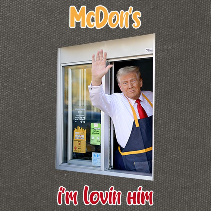 Mcdon Donald Trump IM Lovin Him Cotton Canvas Backpack