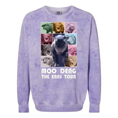 Moon Deng The Eras Tour Meme Hippo Colorblast Crewneck Sweatshirt