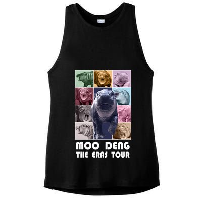 Moon Deng The Eras Tour Meme Hippo Ladies PosiCharge Tri-Blend Wicking Tank