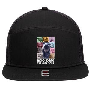 Moon Deng The Eras Tour Meme Hippo 7 Panel Mesh Trucker Snapback Hat