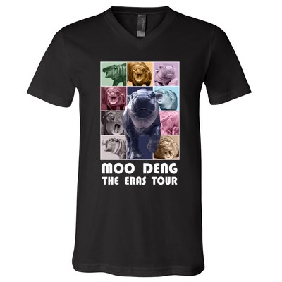 Moon Deng The Eras Tour Meme Hippo V-Neck T-Shirt