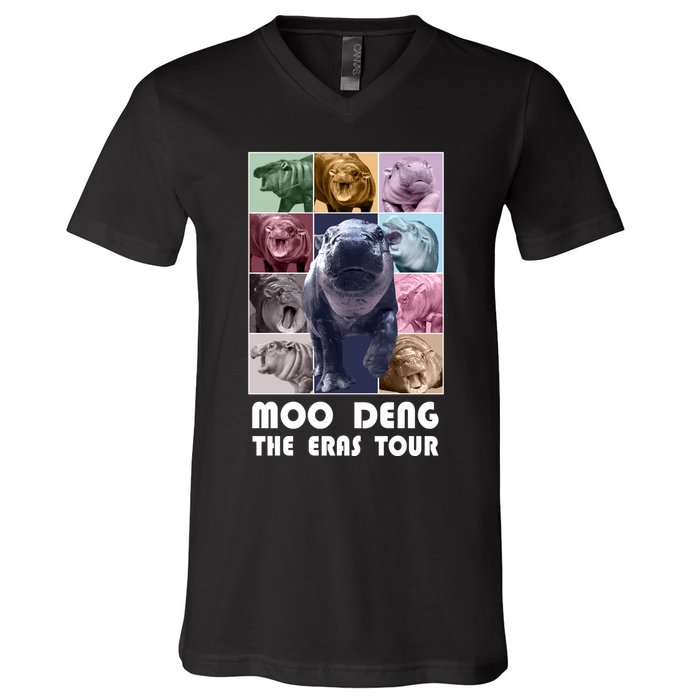 Moon Deng The Eras Tour Meme Hippo V-Neck T-Shirt