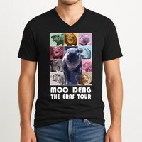 Moon Deng The Eras Tour Meme Hippo V-Neck T-Shirt