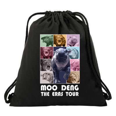 Moon Deng The Eras Tour Meme Hippo Drawstring Bag