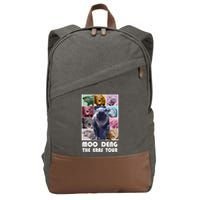 Moon Deng The Eras Tour Meme Hippo Cotton Canvas Backpack