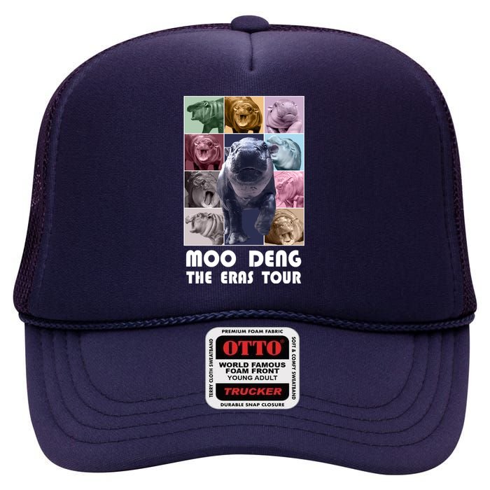 Moon Deng The Eras Tour Meme Hippo High Crown Mesh Back Trucker Hat