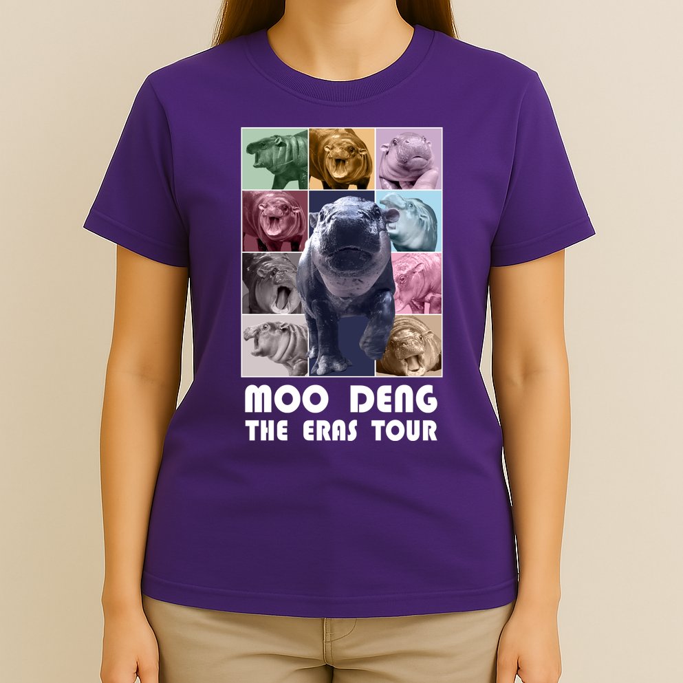 Moon Deng The Eras Tour Meme Hippo T-Shirt