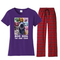 Moon Deng The Eras Tour Meme Hippo Women's Flannel Pajama Set