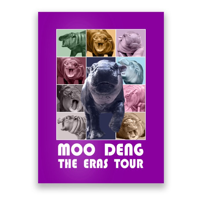 Moon Deng The Eras Tour Meme Hippo Poster
