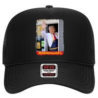 Maga Donalds Trump 2024 Mcdon Election High Crown Mesh Back Trucker Hat