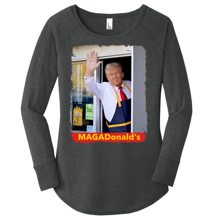 Maga Donalds Trump 2024 Mcdon Election Women's Perfect Tri Tunic Long Sleeve Shirt