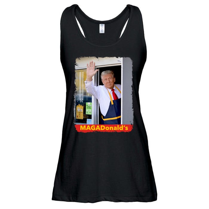 Maga Donalds Trump 2024 Mcdon Election Ladies Essential Flowy Tank