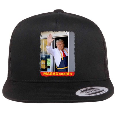 Maga Donalds Trump 2024 Mcdon Election Flat Bill Trucker Hat